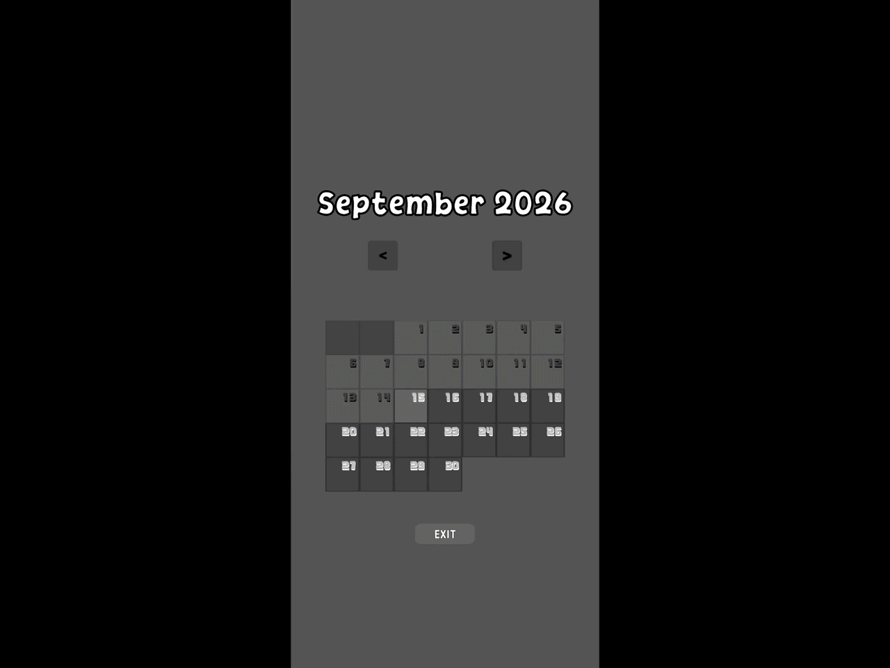 Important Dates calendar