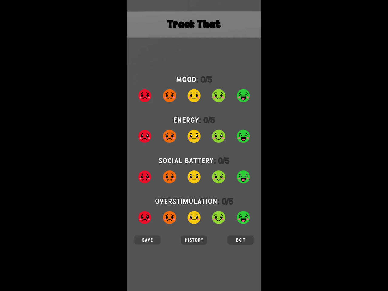 Track That screen